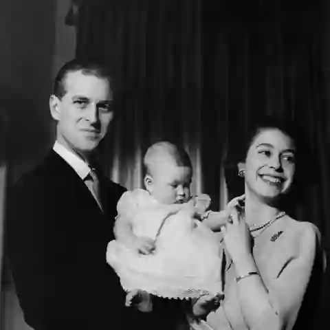 Prince Philip, Prince Charles, Queen Elizabeth II.
