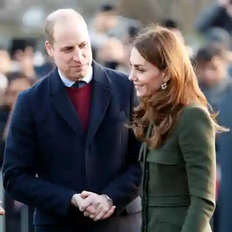 Prince William and Duchess Catherine in Bradford on Wednesday.