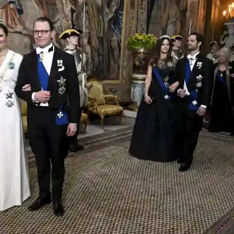 Crown Princess Victoria of Sweden with Prince Daniel