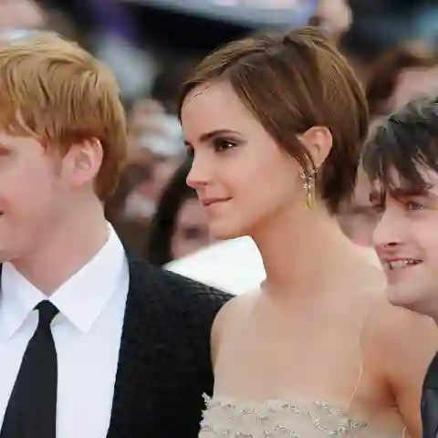 Rupert Grint, Emma Watson and Daniel Radcliffe harry potter