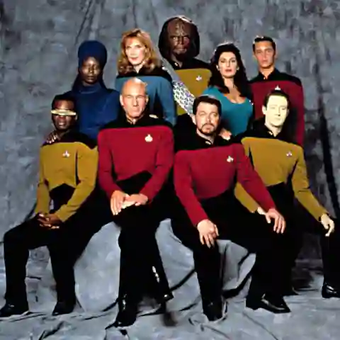 The cast of "Star Trek: The Next Generation"