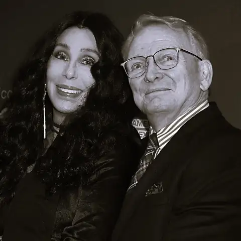 Bob Mackie and Cher