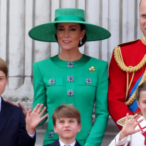 Duchess Kate and Prince William with their children Prince George, Prince Louis and Princess Charlotte
