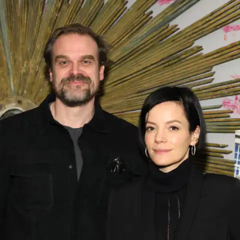 David Harbour and Lily Allen