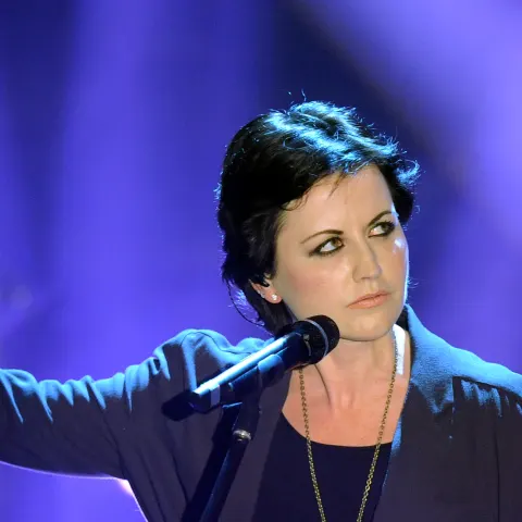 Singer Dolores O'Riordan of Irish pop ba