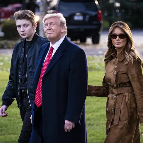 Donald Trump with Barron and Melania