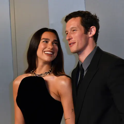 Dua Lipa and Callum Turner shine