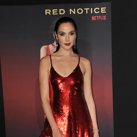 Gal  Gadot  at  the  World  Premiere  of  Netflix's  'Red  Notice'  held  at  the  L.A.  LIVE  in  L