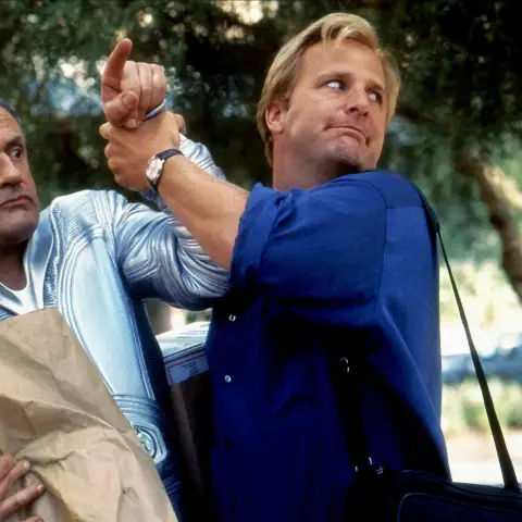 Christopher Lloyd &amp; Jeff Daniels Personajes: Tío Martin &amp; Tim O Hara Película: Mi marciano favorito; Mi marciano favorito (