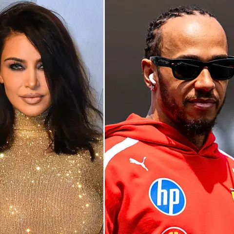 Kim Kardashian and Lewis Hamilton
