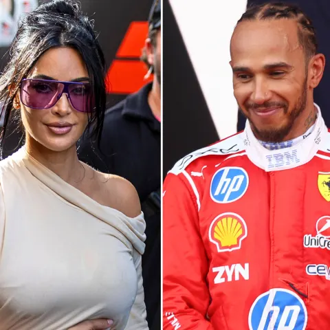 Kim Kardashian and Lewis Hamilton