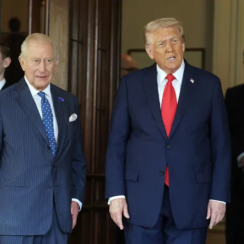 King Charles and Donald Trump