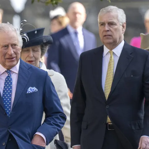 King Charles and Prince Andrew