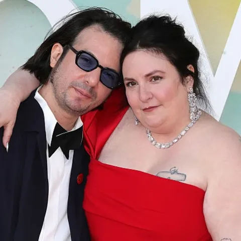 Luis Felber and Lena Dunham