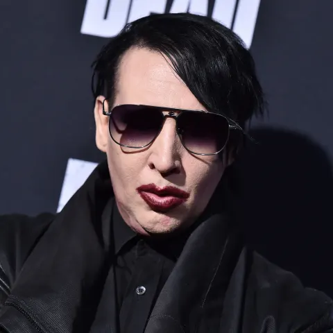 Marilyn Manson attends the Season 10 Premiere of 'The Walking Dead'
