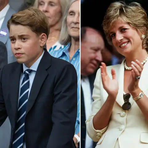 Prince George and Princess Diana