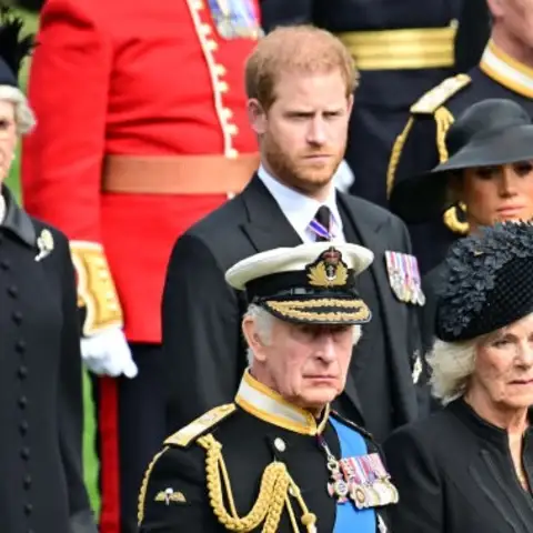 Prince Harry, Meghan Markle, King Charles III, Queen Camilla