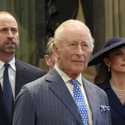 Prince William, King Charles III and Princess Kate