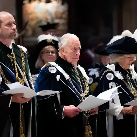 Prince William, King Charles III and Queen Camila