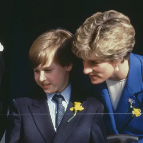 Prince William and Princess Diana
