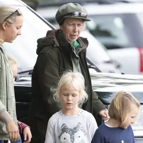 Princess Anne with her grandchildren
