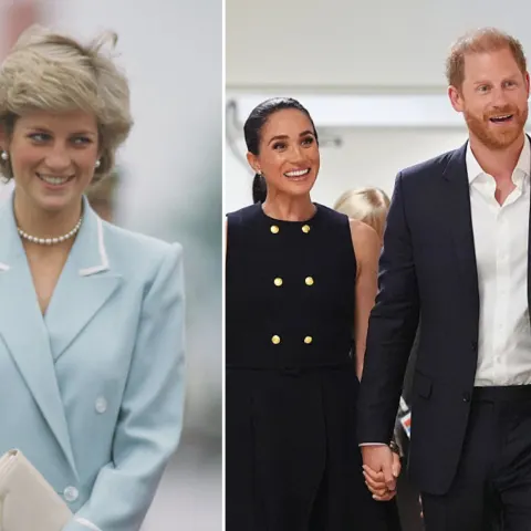 Princess Diana, Prince Harry and Meghan Markle