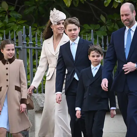 Princess Kate and Prince William with their children