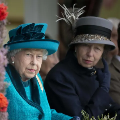 Queen Elizabeth II and Princess Anne