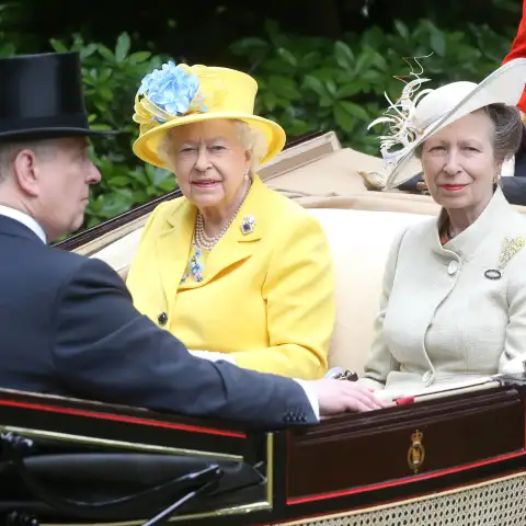 Queen Elizabeth II and Princess Anne