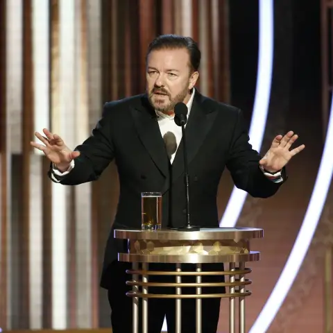 Ricky Gervais at the 77th Annual Golden Globe Awards 2020
