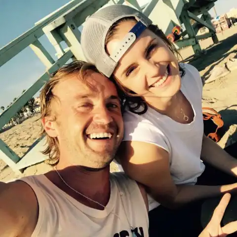 Tom Felton and Emma Watson