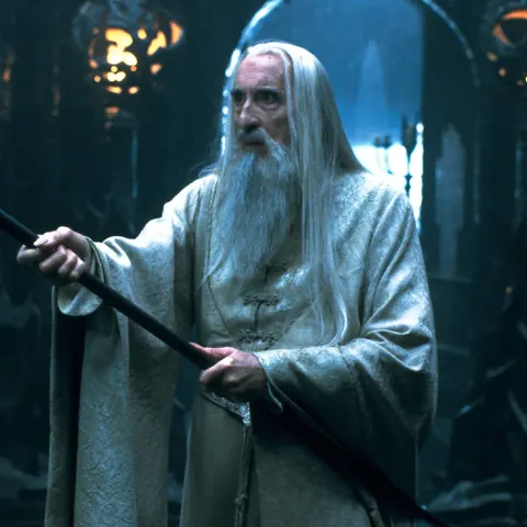 Christopher Lee in The Lord of the Rings