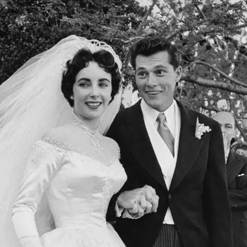 Elizabeth Taylor and Conrad Hilton