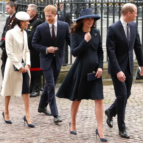 Prince William, Duchess Kate, Meghan Markle and Prince Harry at the Commonwealth Day service