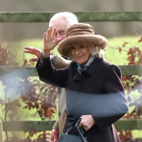 King Charles III and Queen Camilla attend the Sunday Holy Communion service at St. Mary Magdalene church in Sandringham,