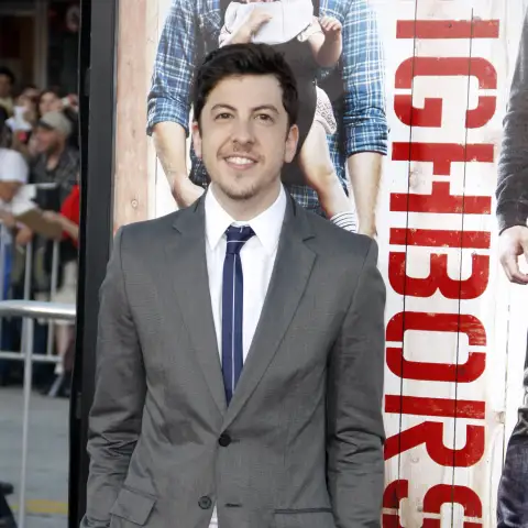 Christopher Mintz-Plasse at the Los Angeles premiere of Neighbors held at the Regency Bruin Theatre in Los Angeles, US