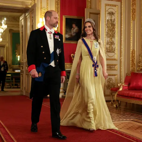 Princess Kate and Prince William at the state banquet