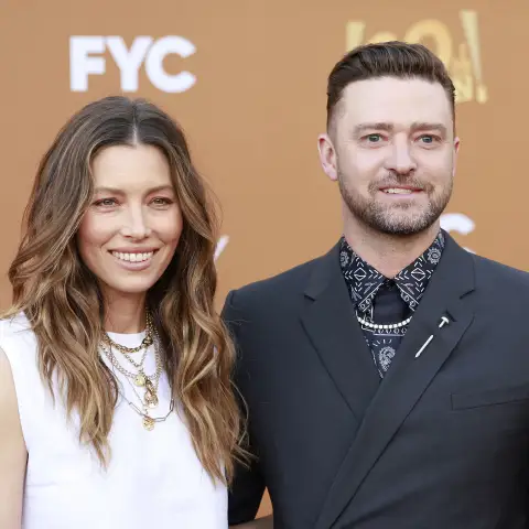 Jessica Biel and Justin Timberlake at the premiere of "Candy" on May 9, 2022