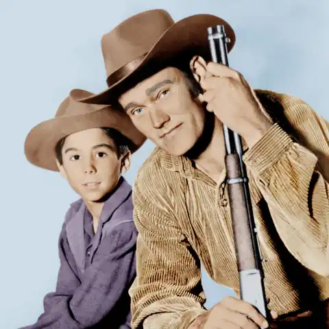 Johnny Crawford and Chuck Connors