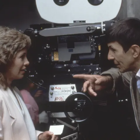 Leonard Nimoy directing 'Star Trek IV: The Voyage Home'