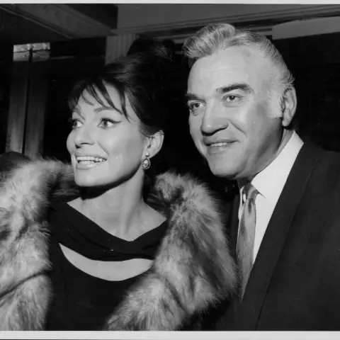 Lorne Greene and Nancy Deale