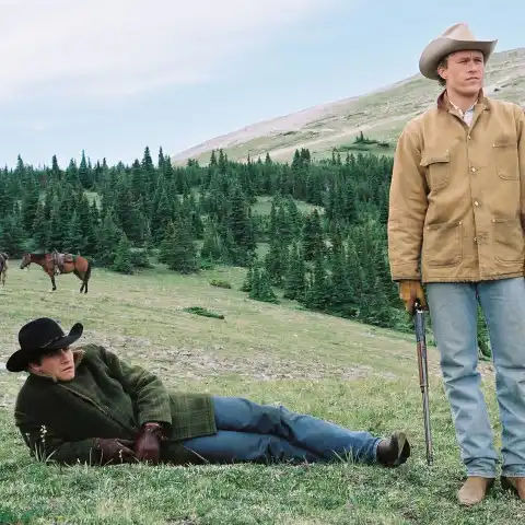 Jake Gyllenhaal and Heath Ledger in 'Brokeback Mountain'