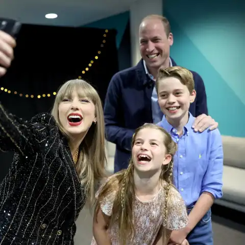 Taylor Swift with Prince William, Prince George and Princess Charlotte
