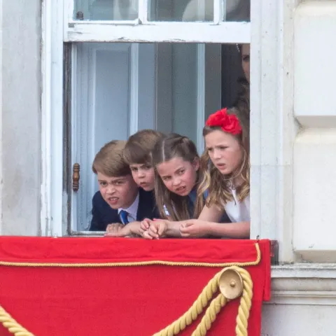 Prince George, Prince Louis, Princess Charlotte and Mia Tindall