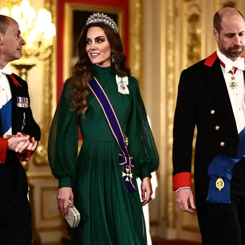 Princess Kate and Prince William at the state banquet.