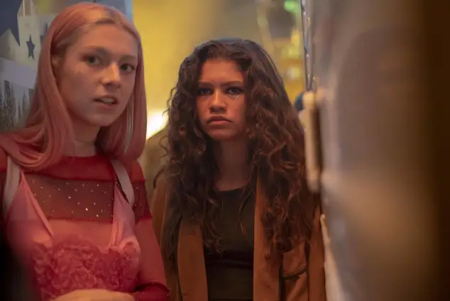 Hunter Schafer and Zendaya in 'Euphoria'