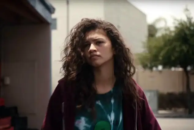 Zendaya in a scene from the series 'Euphoria'