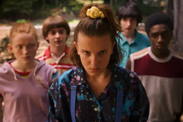 Scene from the series 'Stranger Things'