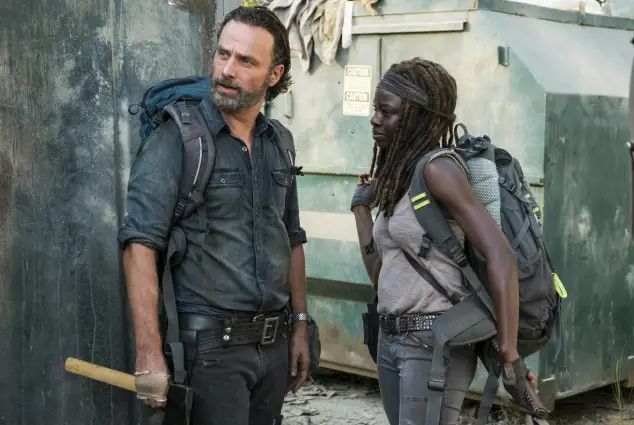 Andrew Lincoln and Danai Gurira on 'The Walking Dead'