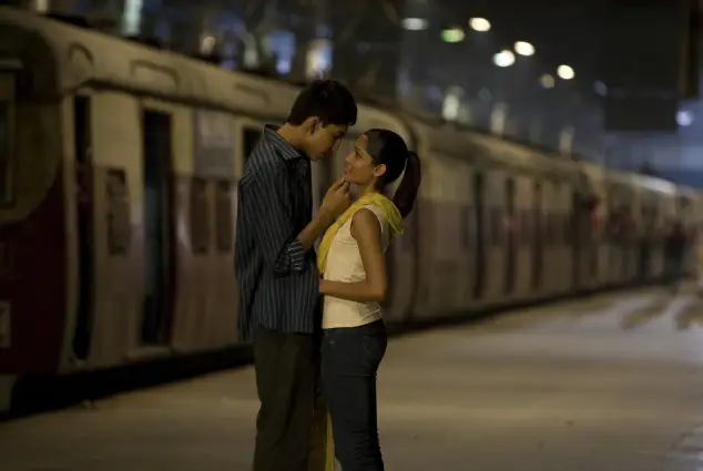 Dev Patel and Frieda Pinto in 'Slumdog Millionaire'.